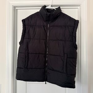 Free People Movement Black In A Bubble Puffer Vest